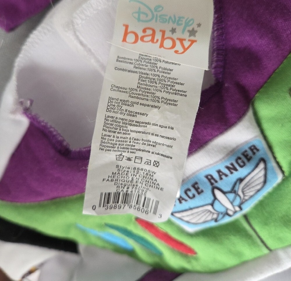 Buzz Lightyear Baby Costume - Picture 2 of 4